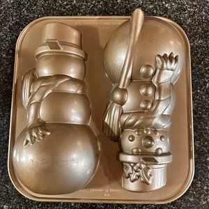 Nordic Ware 3D Snowman Cake Pan Christmas